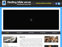 Tablet Screenshot of healingbibleverse.com